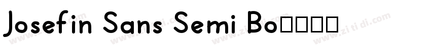 Josefin Sans Semi Bo字体转换